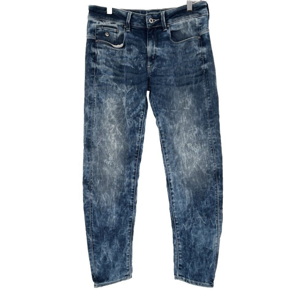 G Star Raw For The Oceans Type‎ C 3D Jeans Light Acid Wash Pharrell 26x28 Barrel